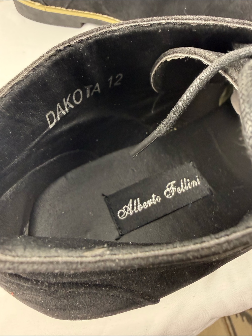 Alberto Fellini Dakota | Black Faux Suede Chukka Boots | Size 12 - Picture 7 of 7
